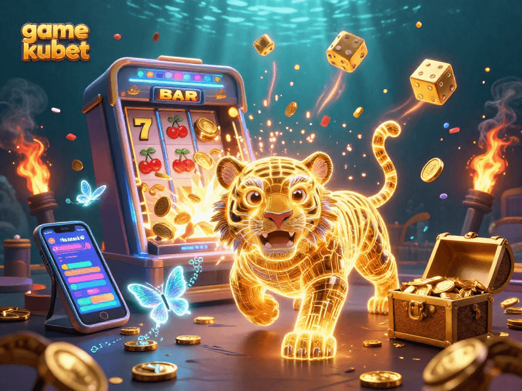 Experience thrilling game kubet action in a vibrant casino landscape with bursting jackpots and dynamic symbols.
