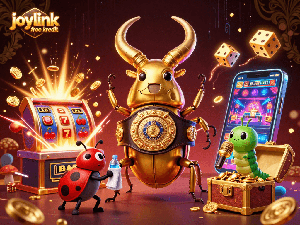 Experience joylink free kredit with vibrant casino action featuring dynamic characters and exciting game elements.