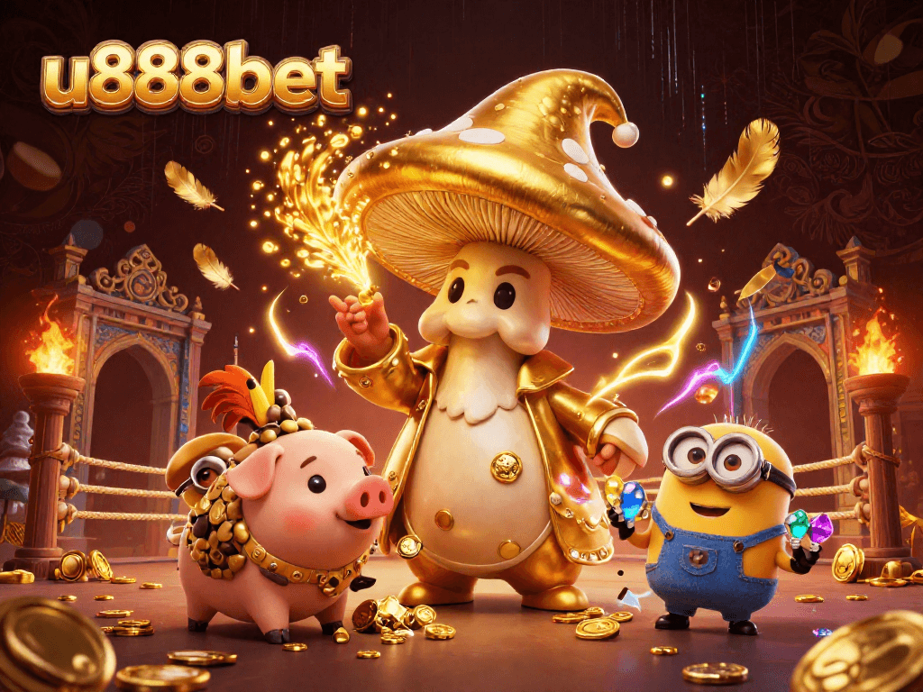 Experience thrilling action at u888bet with a golden wizard and treasure-seeking allies.