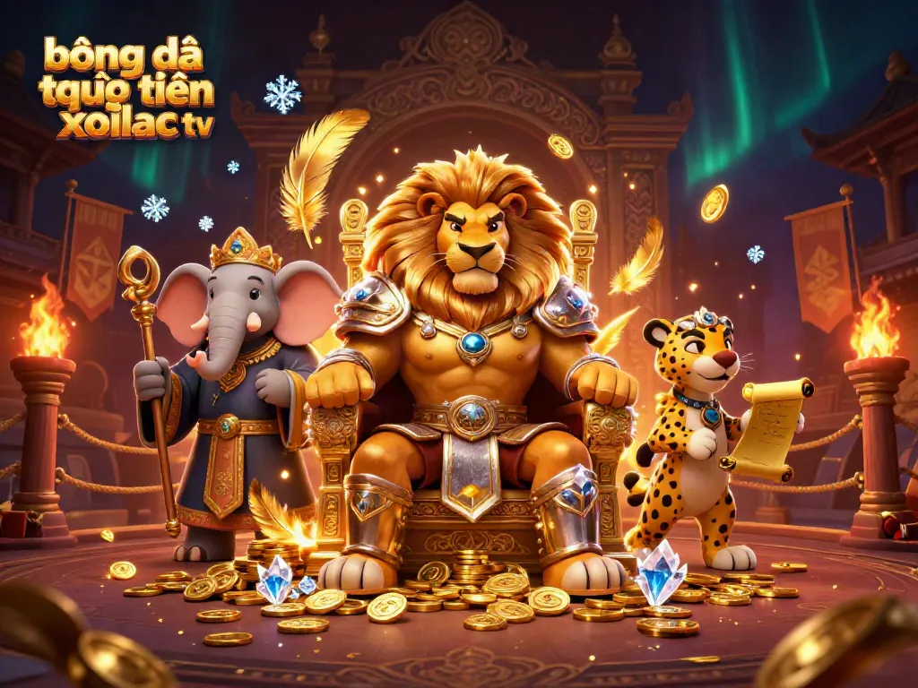 Experience bóng đá trực tuyến xoilac tv with dynamic characters in a vibrant betting scene.