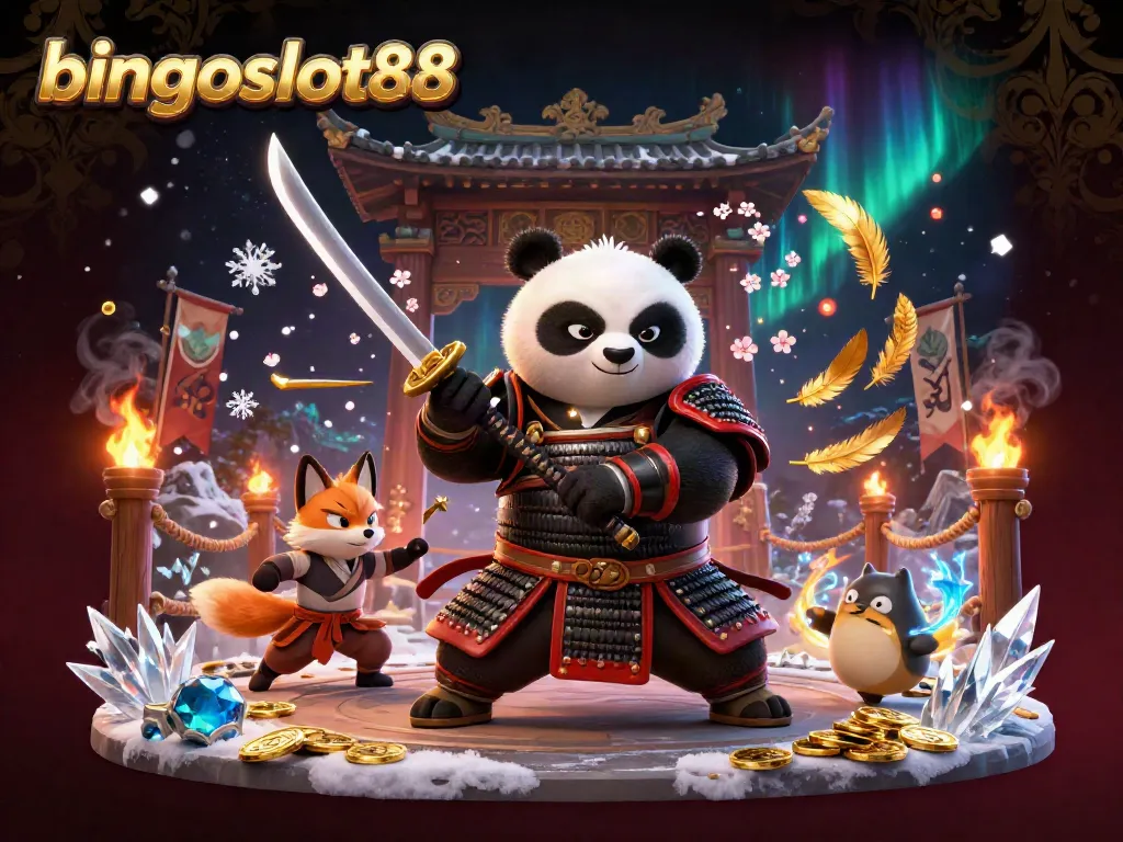 Ikuti keseruan bermain di bingoslot88 dengan karakter samurai panda dan teman-teman magisnya dalam pertarungan yang menegangkan.