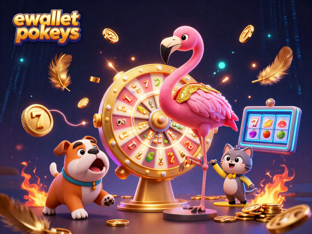 Join the thrill of ewallet pokies with a lively game show scene capturing excitement and rewards.