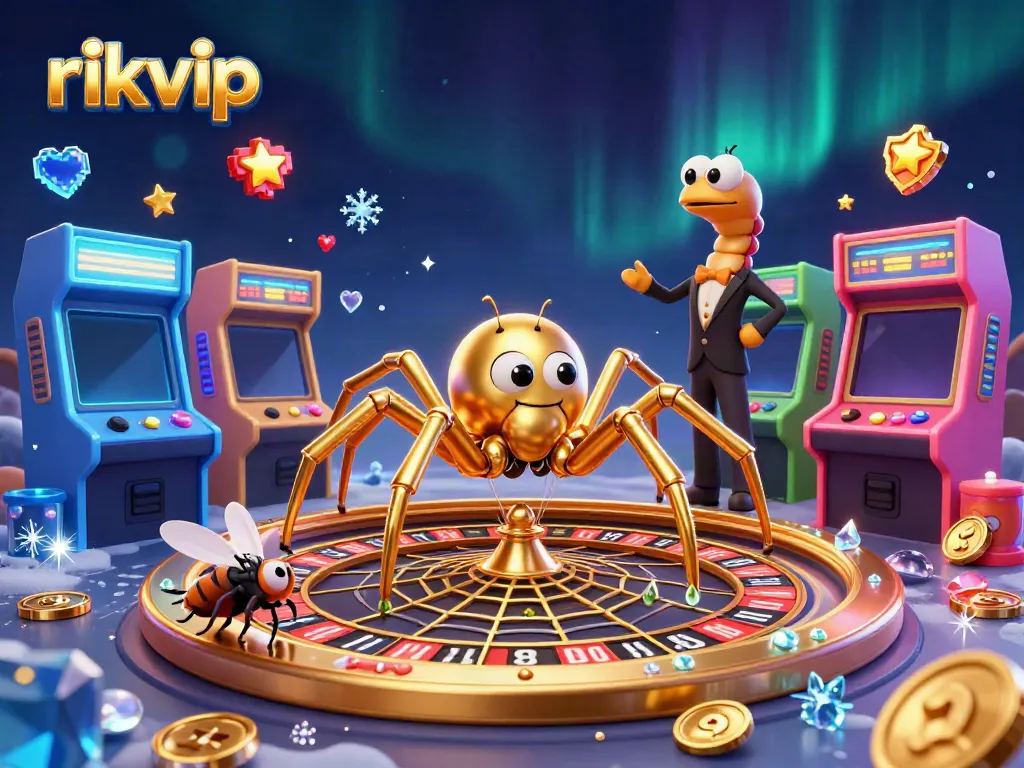 Engage with the thrilling games at rikvip, where excitement spins like roulette in a golden web.
