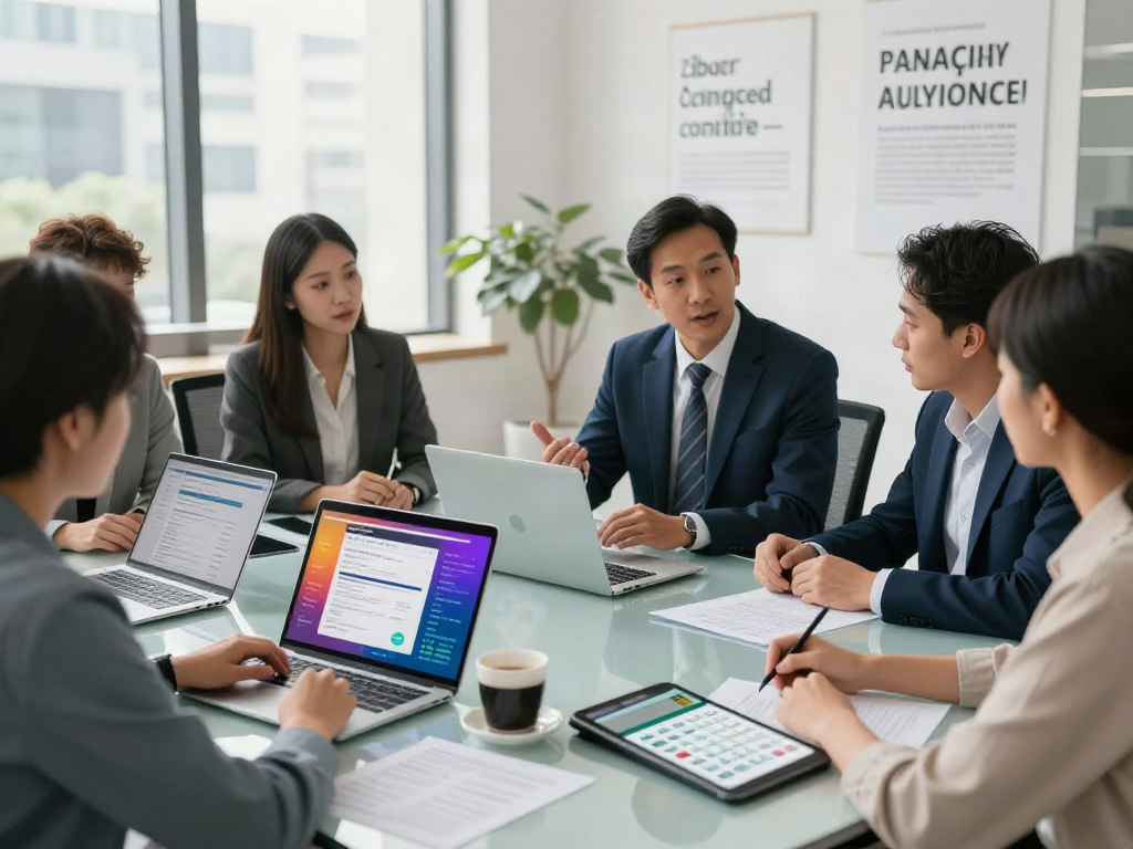Payday Loans Co Calgary discussion with financial advisor in modern office.
