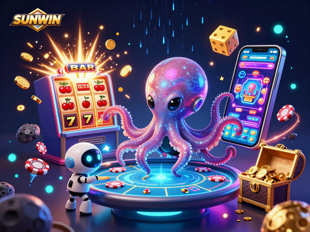 SUNWIN offers an exciting alien-themed gaming experience with colorful characters and thrilling casino elements.