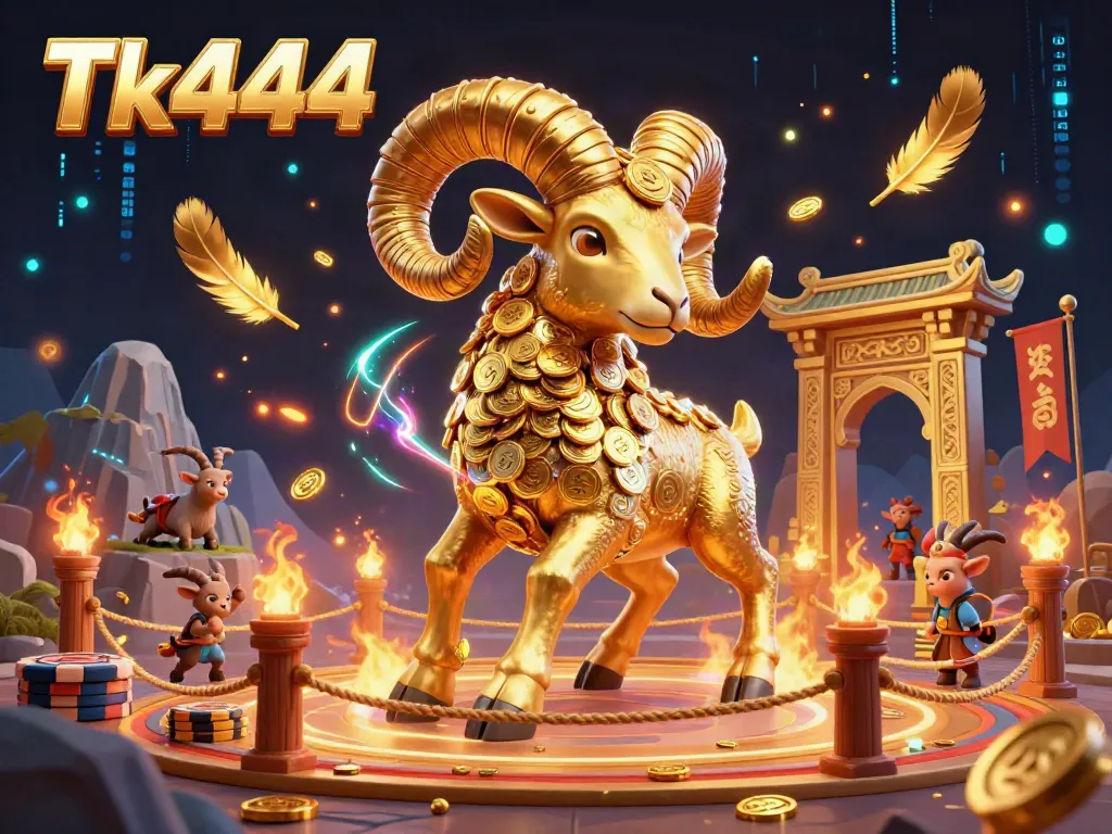 Experience thrilling casino action at Tk444 with a dynamic illustration showcasing excitement and vibrant gaming elements.
