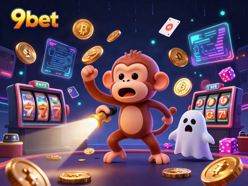 Experience thrilling games at 9bet with dynamic characters in a vibrant casino setting.
