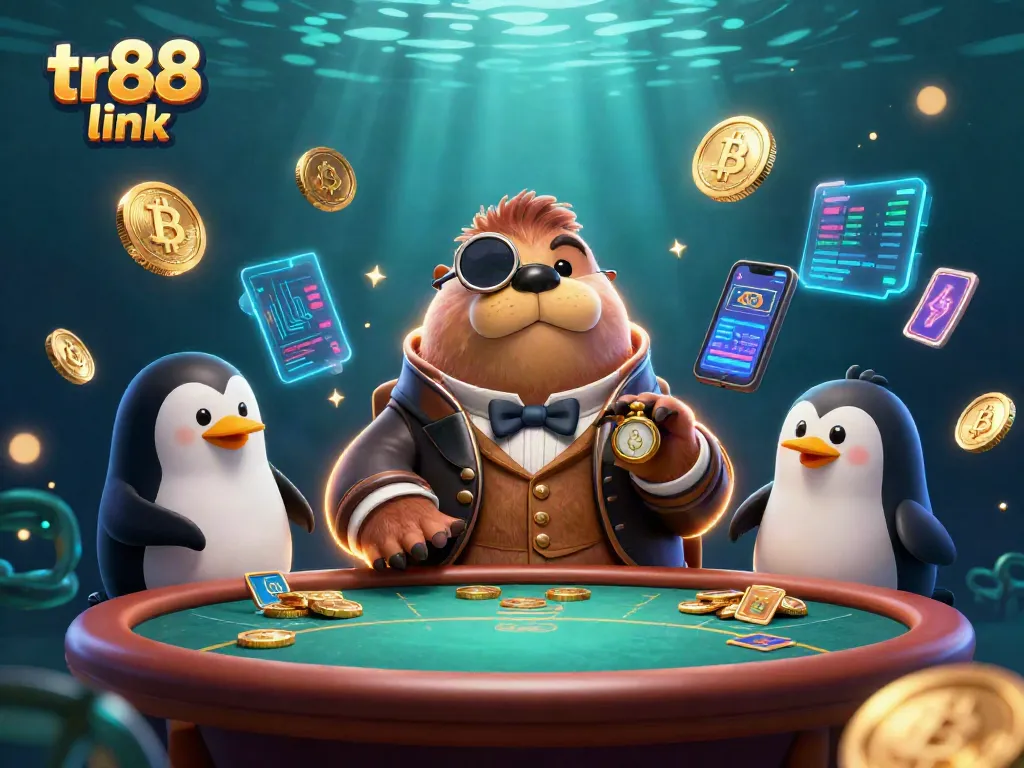 Engage with the tr88 link gaming scene featuring whimsical characters and lively underwater elements.