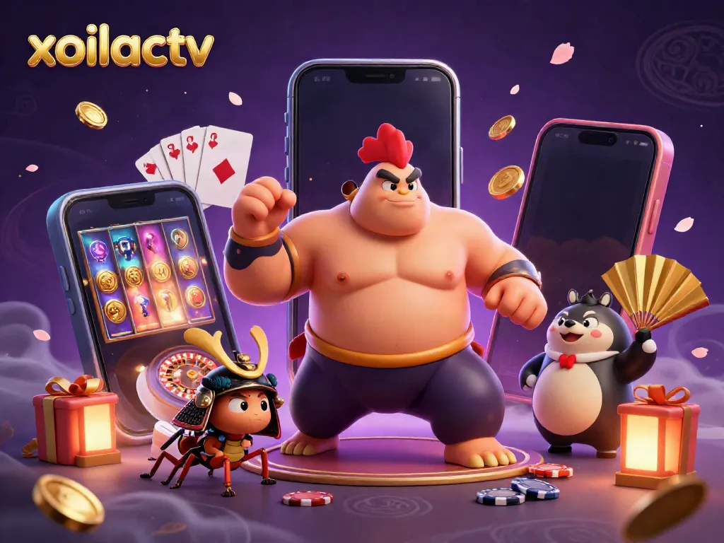 Experience thrilling gaming action with xoilactv through dynamic characters and vibrant casino elements!