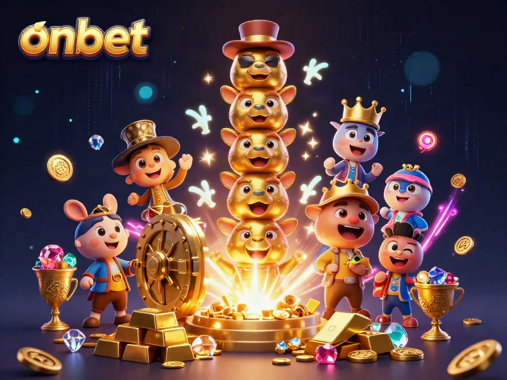 Experience thrilling action with onbet in a vibrant casino scene featuring dynamic animated elements.