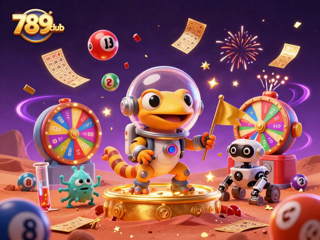 Experience the excitement of 789club with a vibrant casino adventure featuring Martian characters!