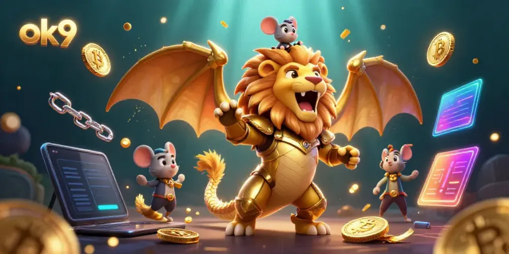 Engage in thrilling play with ok9's captivating casino characters and crypto elements!